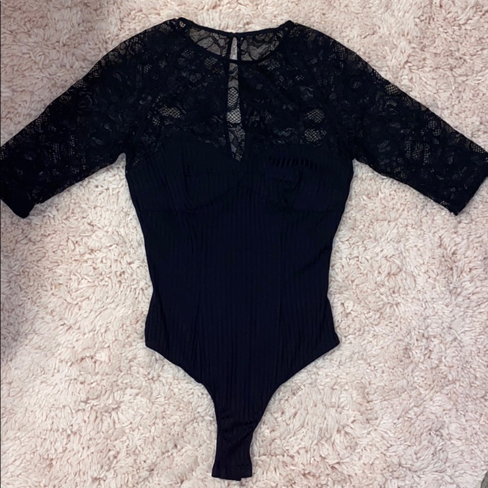 Fleur du mal Magnolia Lace Bodysuit